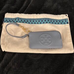 Tory Burch Blue Perry Bombe Card Case